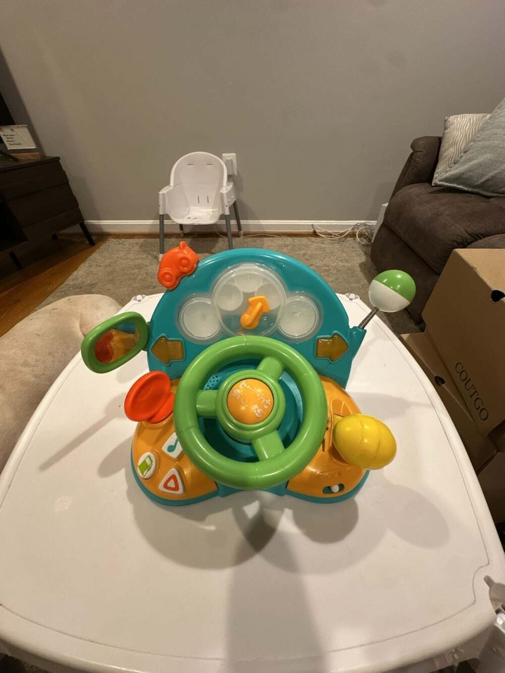 Bright Starts Lights & Colors Driver Steering Wheel Baby Toy